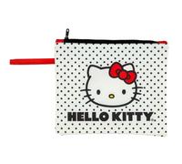 Franco Collectibles Hello Kitty Polka Dot Beach/Pool Waterproof Swimsuit, Makeup, Toiletries Pouch Bag, (Officially Licensed Product)