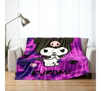 Franco Collectibles Kuromi Bedding Super Soft Cozy Throw Blanket, 62" x 90" (Official Licensed Product)