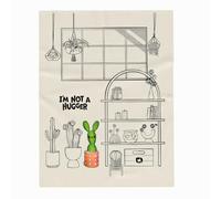 Franco Collectibles Miniverse Succulent Plants Super Soft and Comfortable Plush Throw Blanket 46" x 60" (officially licensed product)