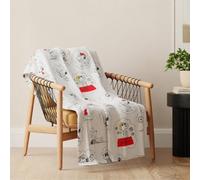 Franco Collectibles Peanuts® 75th Anniversary Snoopy & Woodstock Super Soft Plush Cozy Throw Blanket, 46 in x 60 in, (Officially Licensed Product)