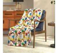 Franco Collectibles Peanuts Snoopy & Pals Bedding Super Soft Cozy Throw, 46 in x 60 in, (100% Officially Licensed Product)