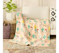 Franco Collectibles Peanuts Snoopy & Woodstock Camping Boy Scout Bedding Super Soft Cozy Plush Throw, 50 in x 70 in, (Official Peanuts Product)