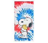 Franco Collectibles Peanuts Snoopy & Woodstock Super Soft Cotton Bath/Pool/Beach Towel, 58 in x 28 in, (100% Officially Licensed Product)