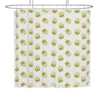 Franco Collectibles Sanrio Keroppi Bath Microfiber Shower Curtain, 72x72, (Officially Licensed Product)