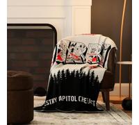 Franco Collectibles Welcome to Derry IT Pennywise Clown Halloween Horror Throw Blanket, Super Soft Cozy Plush Bedding, 46" x 60", (Officially Licensed Product)