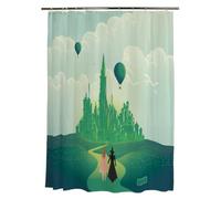 Franco Collectibles Wicked Elphaba & Glinda 13 Piece Microfiber Shower Curtain and Ring Set, 70x72, (Officially Licensed Product)