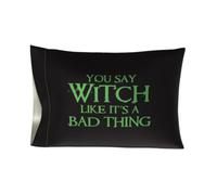 Franco Collectibles Wizard of Oz Wicked Witch Beauty Silky Satin Standard Pillowcase Cover 20x30 for Hair and Skin, (Officially Licensed Product)