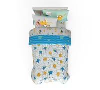 Franco Comforter and Sheet Set, Microfiber, Adventure Time, 5 Piece Twin Size