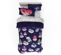 Franco Comforter and Sheet Set, Microfiber, Care Bears X Universal Monsters, 5 Piece Twin Size