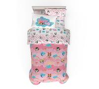 Franco Comforter and Sheet Set, Microfiber, Powerpuff Girls, 5 Piece Twin Size