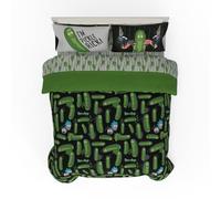 Franco Comforter and Sheet Set, Microfiber, Rick & Morty, 7 Piece Queen Size