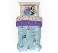 Franco Comforter and Sheet Set with Sham, Microfiber, Disney Princess Mulan-Warrior Heart, 4 Piece Twin Size