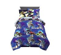 Franco Comforter and Sheet Set with Sham, Microfiber, He- Man and The Masters of The Universe, 5 Piece Twin Size