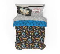 Franco Comforter and Sheet Set with Sham, Microfiber, Hot Wheels, 7 Piece Full Size