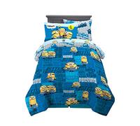 Franco Comforter and Sheet Set with Sham, Microfiber, Minions, 5 Piece Twin Size
