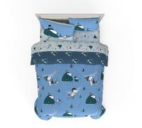 Franco Comforter and Sheet Set with Sham, Microfiber, Peanuts_Snoopy Puffer Coat, 7 Piece Full Size