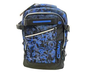 Franco Cosimo Panini Comix Organized Backpack with WBS Weight Balance 2.0 System, Blue and Black, Ergonomic Shoulder Straps with Memory Foam