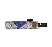 Franco Cosimo Panini Halta Definition Kandinsky Artwork Printed Fabric Folding Umbrella, Customized Case, Manual Opening, Handle with Strap, 65 x 97 cm Open, Improvisation