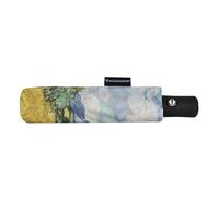 Franco Cosimo Panini Halta Definition Van Gogh Artwork Printed Fabric Folding Umbrella, Customized Case, Manual Opening, Handle with Strap, 65 x 97 cm Open, Cypress