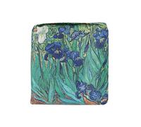 Franco Cosimo Panini Halta Definizione Van Gogh Artwork Folding Shopper Lightweight with Handy Storage Pocket 35 x 40H cm Open, 12 x 12H cm Closed, Iris, Iris, Contemporary