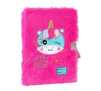 Franco Cosimo Panini Mofu Mofu Secret Diary with Lock for Girls and Girls with Padded Cover and Colorful Stickers, Ideal for Writing Thoughts, 13 x 19 cm
