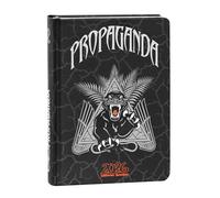 Franco Cosimo Panini Propaganda - Official Propaganda School Diary 2025-2026, 16 Months, Ideal for Middle and High School, with 480 Pages and Personalised Stickers, Size 12 x 16.5 cm, Black