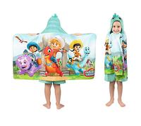 Franco Dino Ranch Bath/Pool/Beach Soft Cotton Terry Hooded Towel Wrap, 24 in x 50 in, By Kids