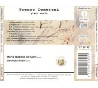 FRANCO DONATONI: PIANO MUSIC NEW CD