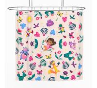 Franco Dora The Explorer Kids Bath 13 Piece Shower Curtain and Ring Set, (100% Officially Licensed Product)
