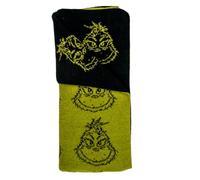Franco Dr. Seuss Grinch Holiday & Christmas Bedding Soft Cozy Chic Dreams Feather Knit Intarsia Throw Blanket, 50 in x 60 in, (Officially Licensed Product) Collectibles