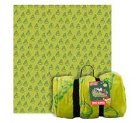 Franco Dr. Seuss The Grinch Holiday Christmas Bedding Super Cozy Oversized Family Size Blanket, 120 in x 108 in, (Officially Licensed Product) Collectibles