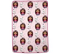 Franco DreamWorks Gabby's Dollhouse Kids Bedding Super Soft Plush Micro Raschel Blanket, 62 in x 90 in, (Official Gabby's Dollhouse Product)