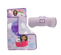 Franco DreamWorks Gabby's Dollhouse Soft Toddler Nap Mat with Pillow and Blanket Perfect for Preschool/Daycare/Travel/Sleeping Bag, 21" x 45" (Official Gabby's Dollhouse Product) by