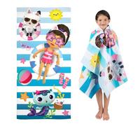 Franco DreamWorks Gabby's Dollhouse Super Soft Cotton Bath/Pool/Beach Towel, 58 in x 28 in, (Official Licensed Gabby's Dollhouse Product)
