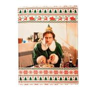 Franco Elf The Movie Buddy Spaghetti Holiday Christmas Bedding Soft Plush Blanket Throw, 46 in x 60 in, (Officially Licensed Product)