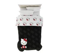 Franco Hello Kitty Bedding Super Soft Microfiber Reversible Comforter, Twin, (Official Licensed Product)