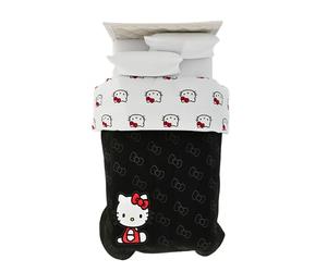 Franco Hello Kitty Bedding Super Soft Microfiber Reversible Comforter, Twin, (Official Licensed Product)