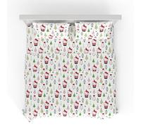 Franco Hello Kitty Holiday & Christmas Bedding Super Soft 100% Cotton Flannel Sheet Set, King, (Officially Licensed Product)