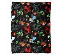 Franco How to Train Your Dragon Toothless Kids Bedding Super Soft Plush Cozy Throw, 46 in x 60 in, (Officially Licensed Product)