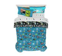 Franco Jurassic World Kids Bedding Super Soft Cozy Reversible Microfiber Comforter and Sheet Set with Sham, 7 Piece Full Size, (Officially Licensed Product)