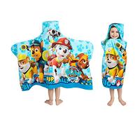 Franco Kids Bath and Beach Soft Cotton Terry Hooded Towel Wrap, 24" x 50", Paw Patrol Blue
