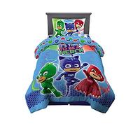 Franco Kids Bedding Super Soft Comforter and Sheet Set, 4 Piece Twin Size, PJ Masks