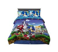 Franco Kids Bedding Super Soft Comforter and Sheet Set, 5 Piece Full Size, Sonic