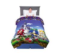 Franco Kids Bedding Super Soft Microfiber Reversible Comforter, Twin/Full, Sonic The Hedgehog, Anime