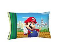 Franco Kids Bedding Super Soft Microfiber Reversible Pillowcase, 20 in x 30 in, Mario