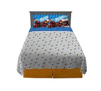 Franco Kids Bedding Super Soft Sheet Set, 4 Piece Full Size, Hot Wheels