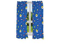 Franco Kids Room Window Curtains Drapes Set, 82 in x 63 in, Baby Shark