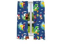 Franco Kids Room Window Curtains Drapes Set, 82 in x 63 in, Super Mario