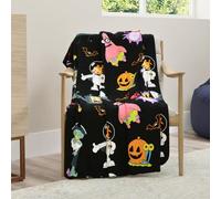 Franco Kids Spongebob Squarepants Halloween Throw Blanket, Super Soft Cozy Plush Bedding, 50" x 70", (Officially Licensed Product)