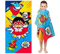 Franco Kids Super Soft Cotton Beach Towel, 58 in x 28 in, Ryan's World